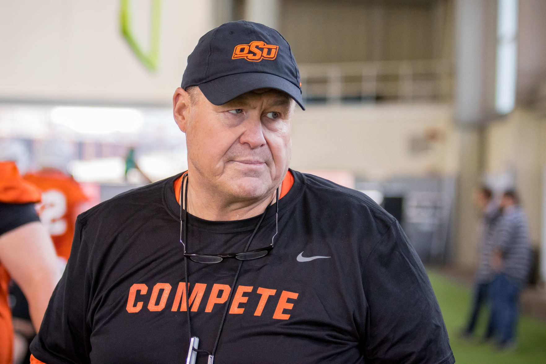 Gundy on new offensive line coach Charlie Dickey